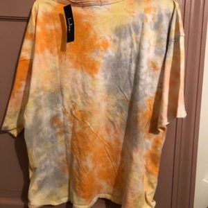 Tie dye short sleeve shirt